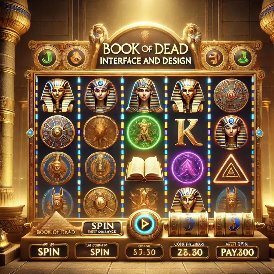 Интерфейс и дизайн игры Book of Dead